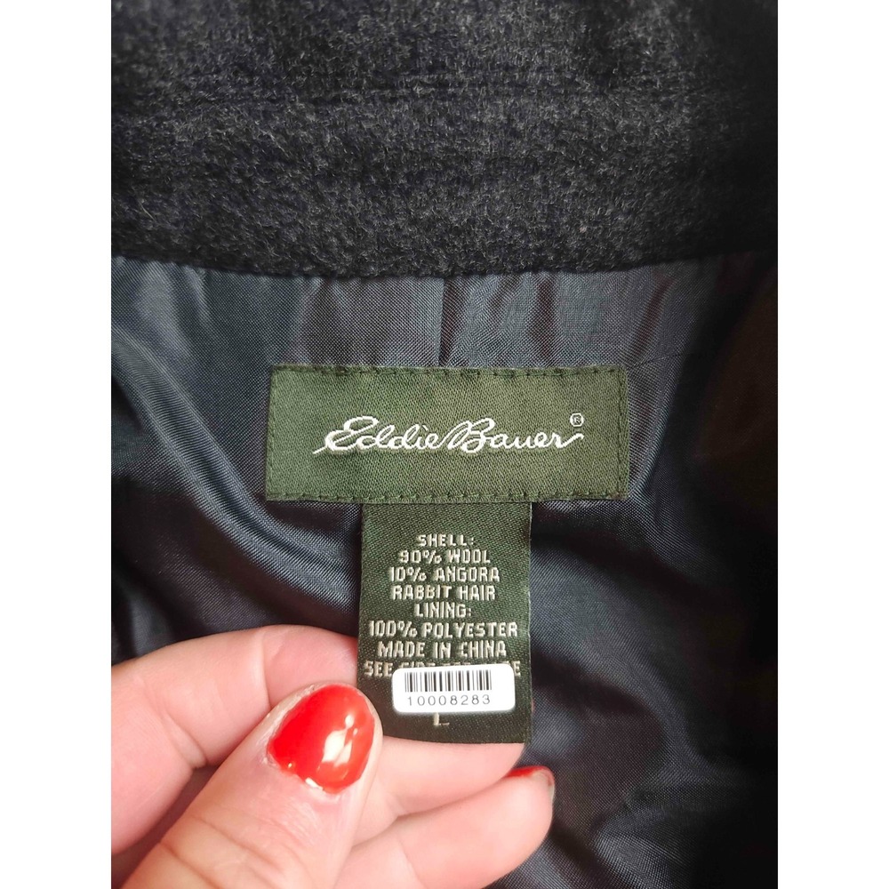 Vtg‎ 90s Eddie Bauer Blazer Womens L Dark Academia Office Siren Corporate Chic - Picture 4 of 6